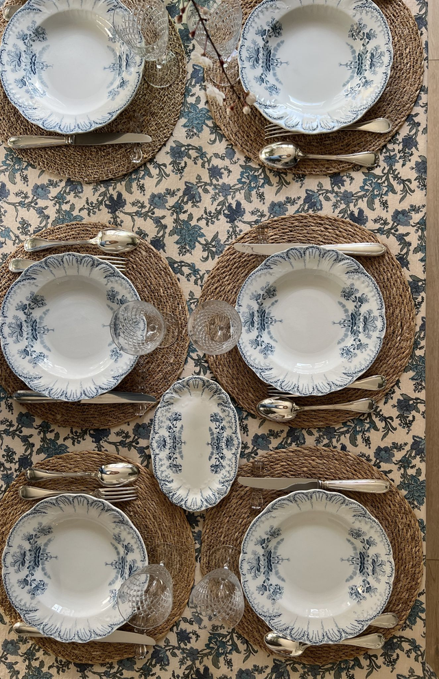 REGENCE - Suite de 6 assiettes creuses modèle Régence signées St Amand & Hamage Nord - Terre de Fer