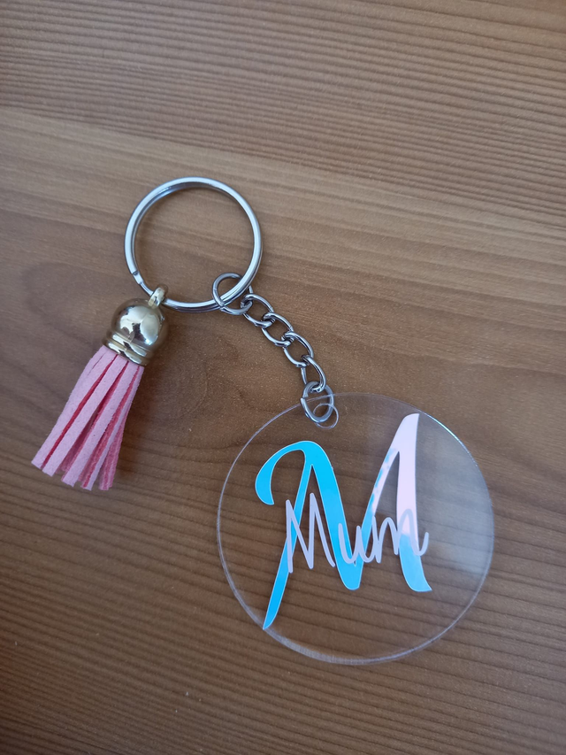 Acrylic Mum Keyring