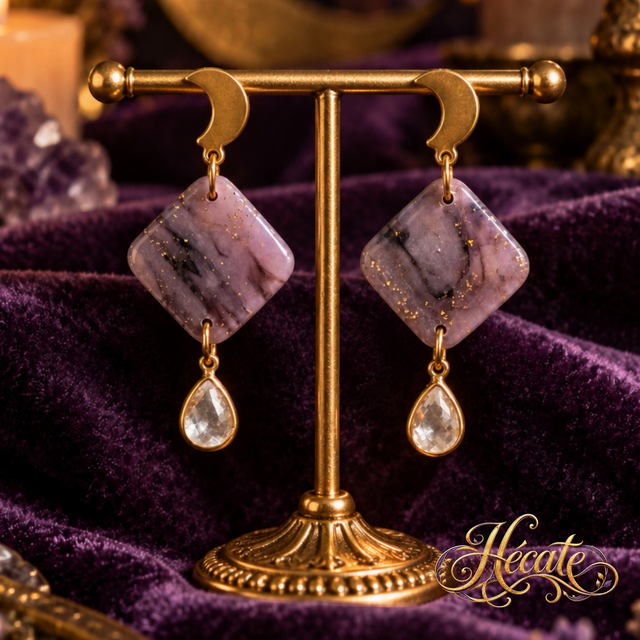 Boucles d'oreilles Larme de Lune
