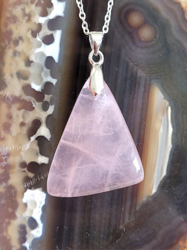 Pendentif Quartz Rose 