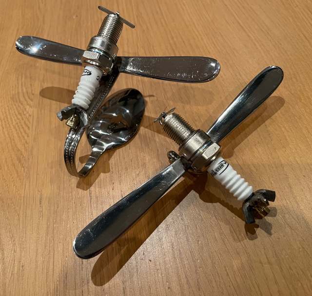 Retro Metal art Plane