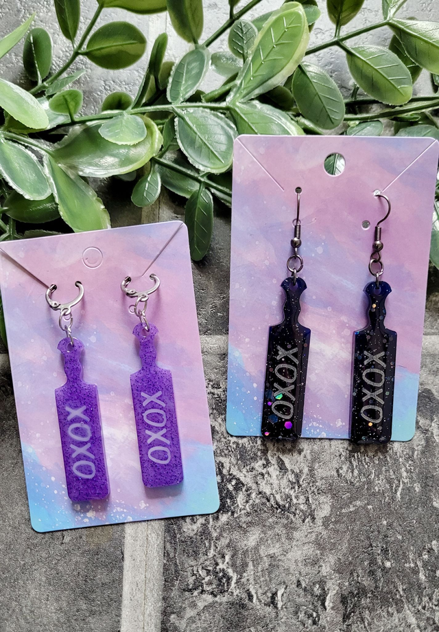 Earrings | XOXO Paddle Earrings - Various Colours | Stainless Steel