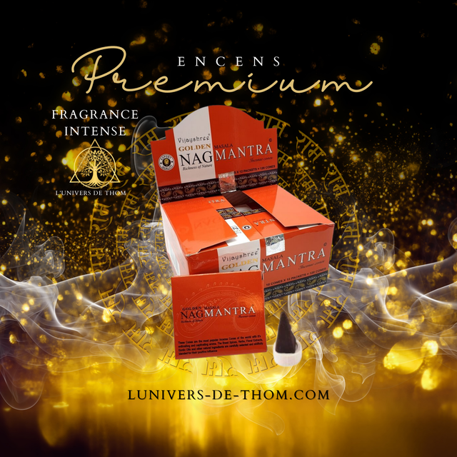 Encens Golden Cônes Nag Mantra