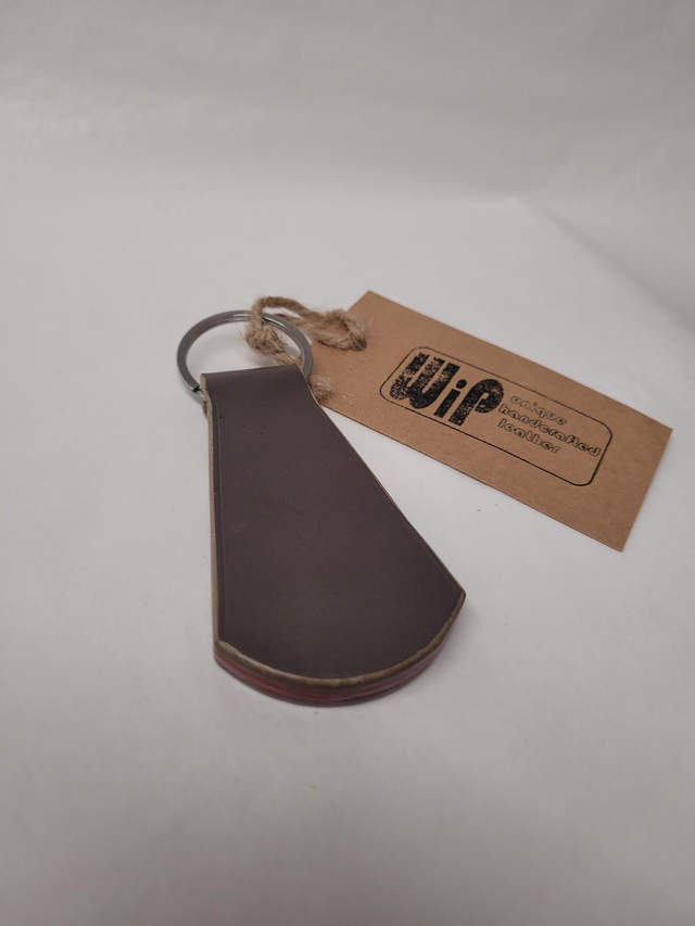 Large Leather Fan Key Fob - Coover - ML-002