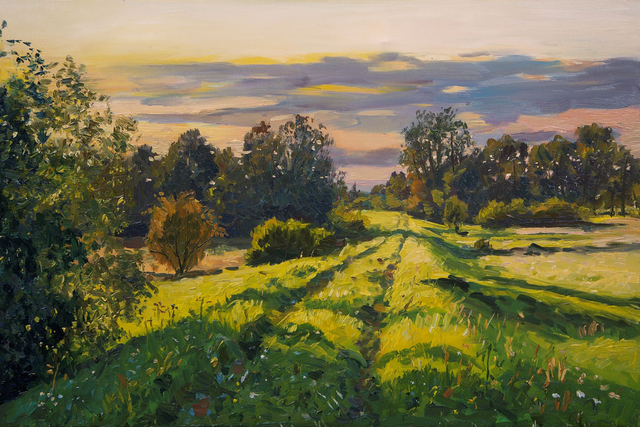 Żabno, 40x60 olej płótno 2025 oprawiony