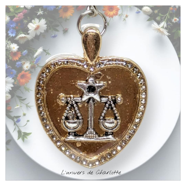 Porte-clés "Zodiaque" coeur