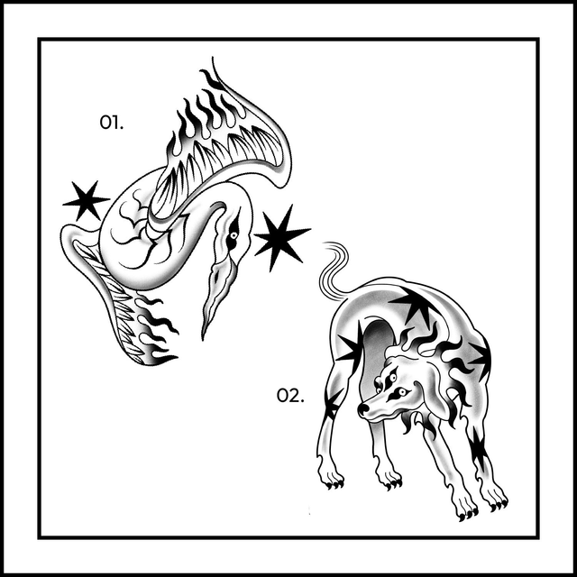 CHIEN / HÉRON