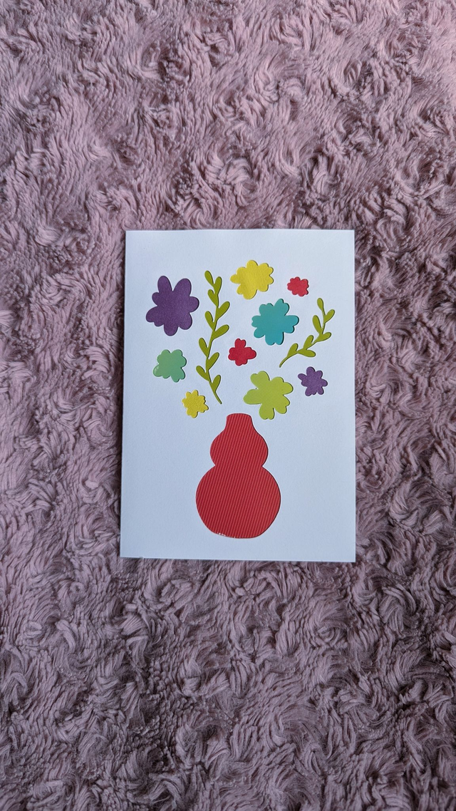 Carte bouquet de fleurs