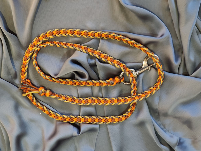 Stock: Leadrope - Orange, brown, Kara Yatsu, snap clip