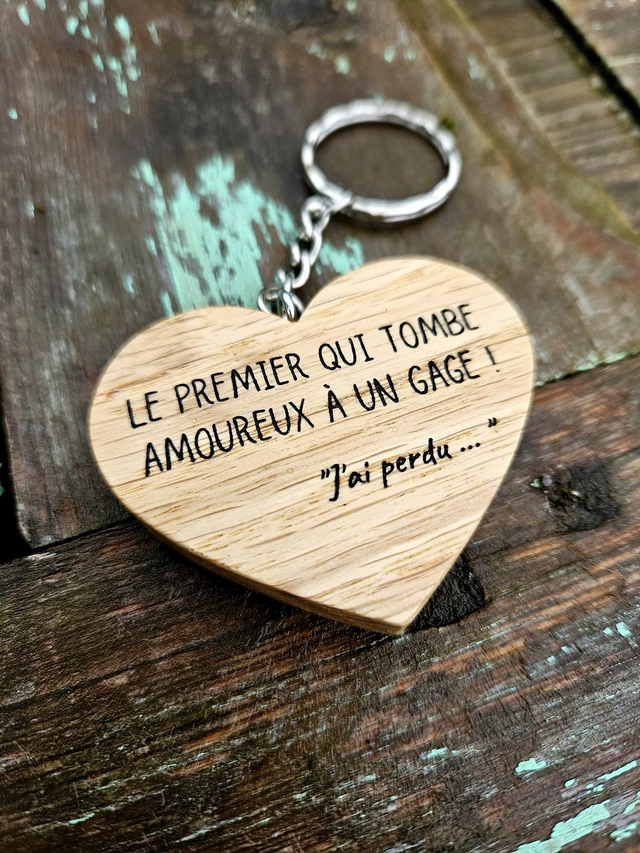 Porte-clés Chêne & Personnalisable
