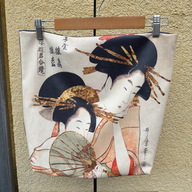 Grand sac Tableau similicuir 