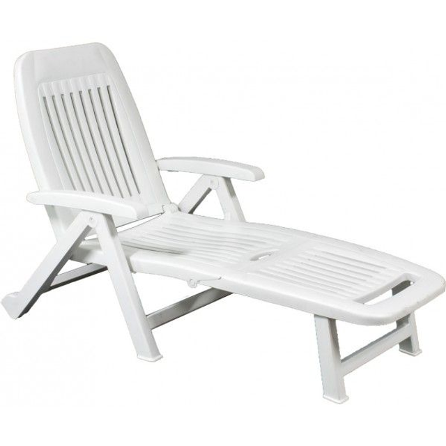  LETTINO PISCINA FIORELLO BIANCO CON RUOTE 