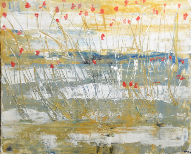 L'eveil des champs, huile sur toile, 61 cm * 50 cm