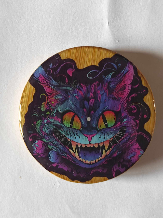 Décapsuleur Chat psychédelique magnétique frigo