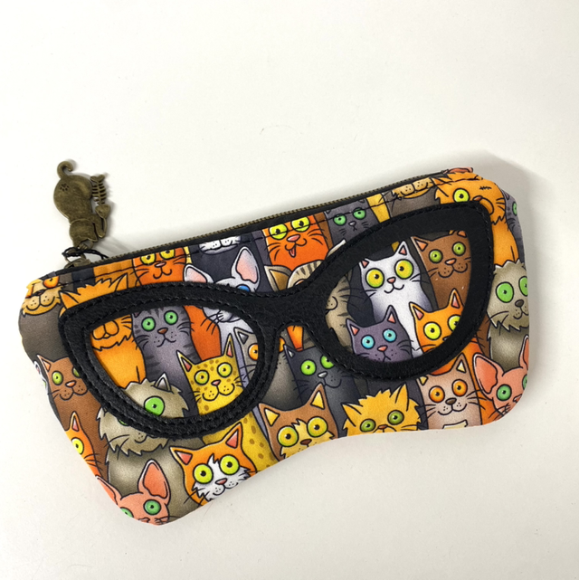 Cat print Glasses Case