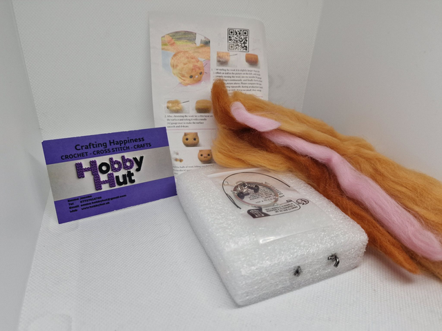 Cat Felting Keychain Kit