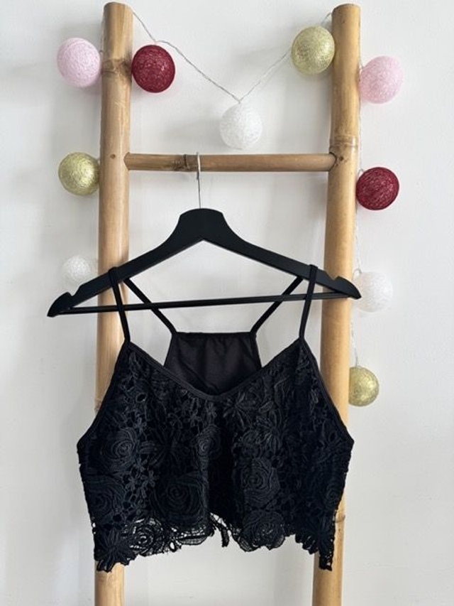 Haut court femme dentelle L