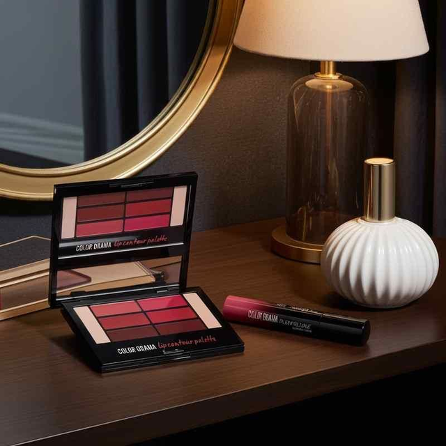 Maybelline Colour Drama Lip Contour Palette – 6 Shades | Makeup & Lips