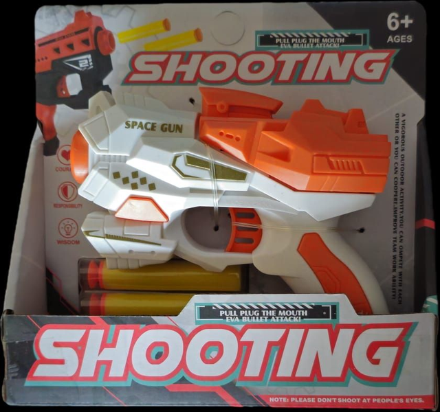 PISTOLET SHOOTING PETIT 3 BALLES EN MOUSE