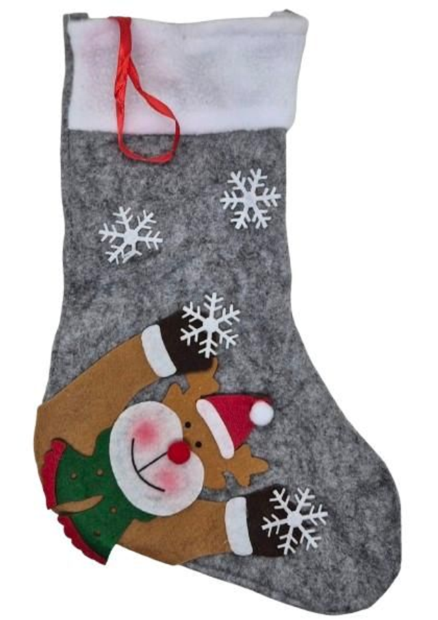 Chaussette de Noël personnalisable décorative et lumineuse avec Motifs Festifs
