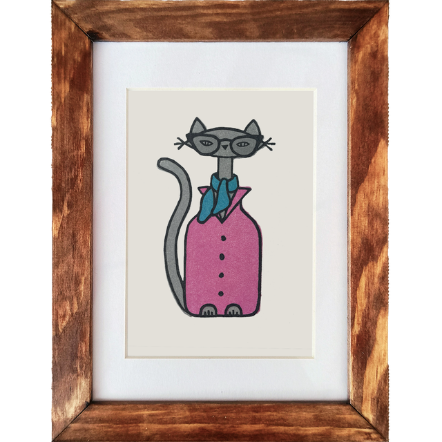 Stempeldruck "Chat-lottenburg" 13x18cm