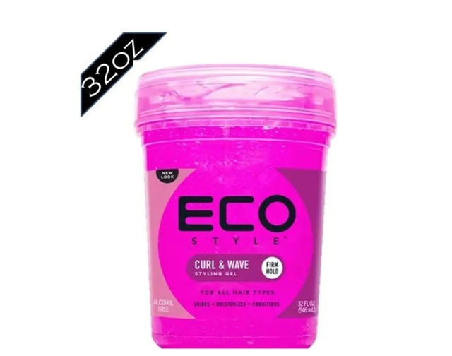 ECO: STYLING GEL - 32OZ CURL &amp; WAVE PINK