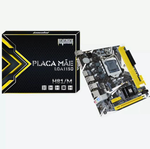 Placa Mãe Knup Revenger G-H81/M Intel 4 Geração DDR3 M.2 LGA 1150 Micro-ATX