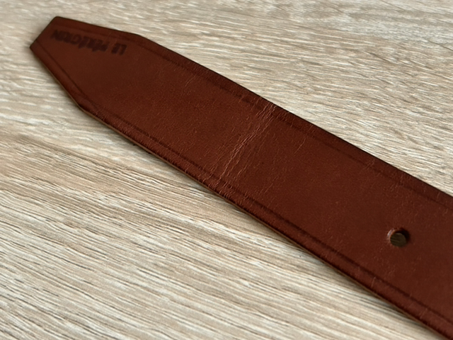 Ceinture en cuir de bœuf/taureau (taille 105 / largeur 3cm / coloris « Chocolat »)