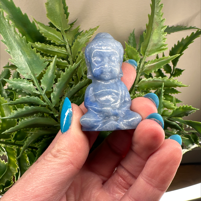 Blue Quartz Baby Buddha