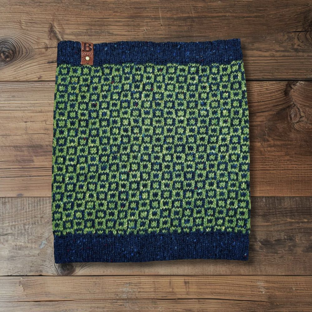 Soft Merino Wool Handmade Snood / Neck Warmer (Colour: Jolly Rancher)