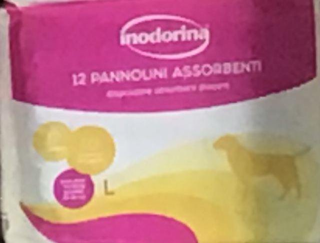 Inodorina 12 pannolini assorbenti taglia L 8031398253770