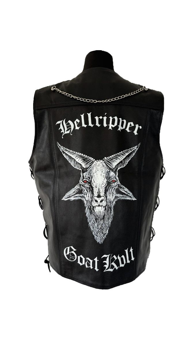SOLD OUT - Men&#039;s Hellripper Leather Vest