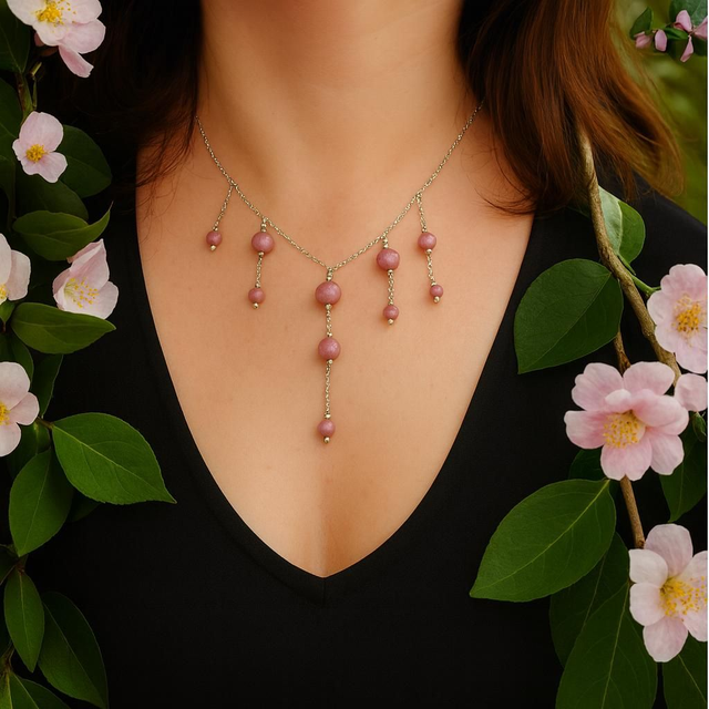 Collier Lépidolite ~Apaisement &amp; Sérénité