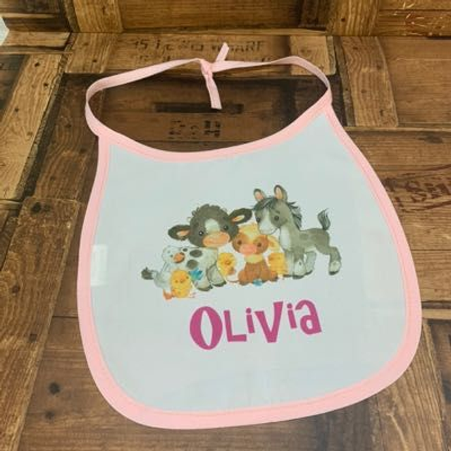 Girls Name Bib 