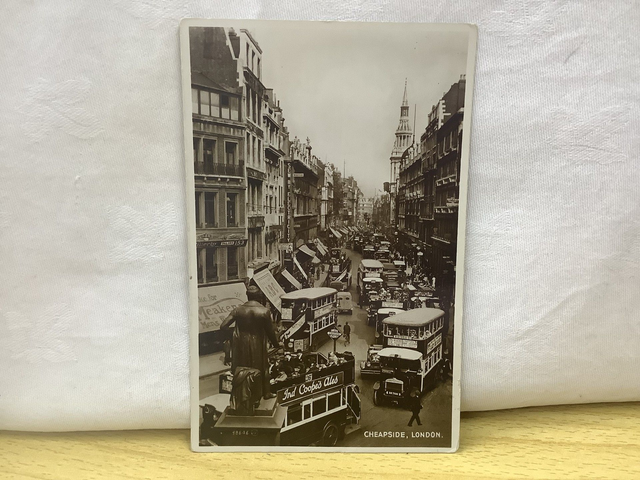 Cheapside, London Vintage Valentine's  Postcard,  No. 98646  Our Ref Number A93 £2.50