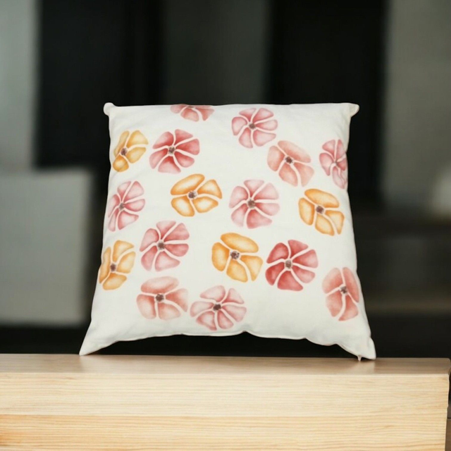 Blumenkissen gelb-orange