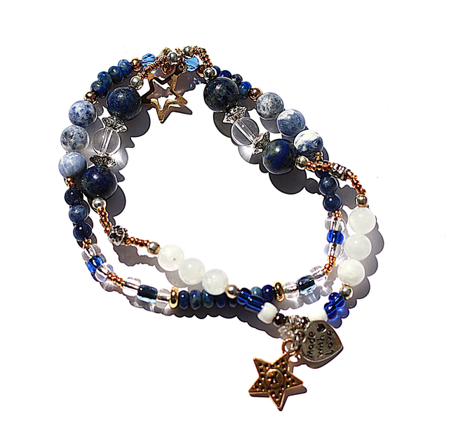 Bracelet Duo Perles d&#039;Harmonie - Equilibre-Etoile