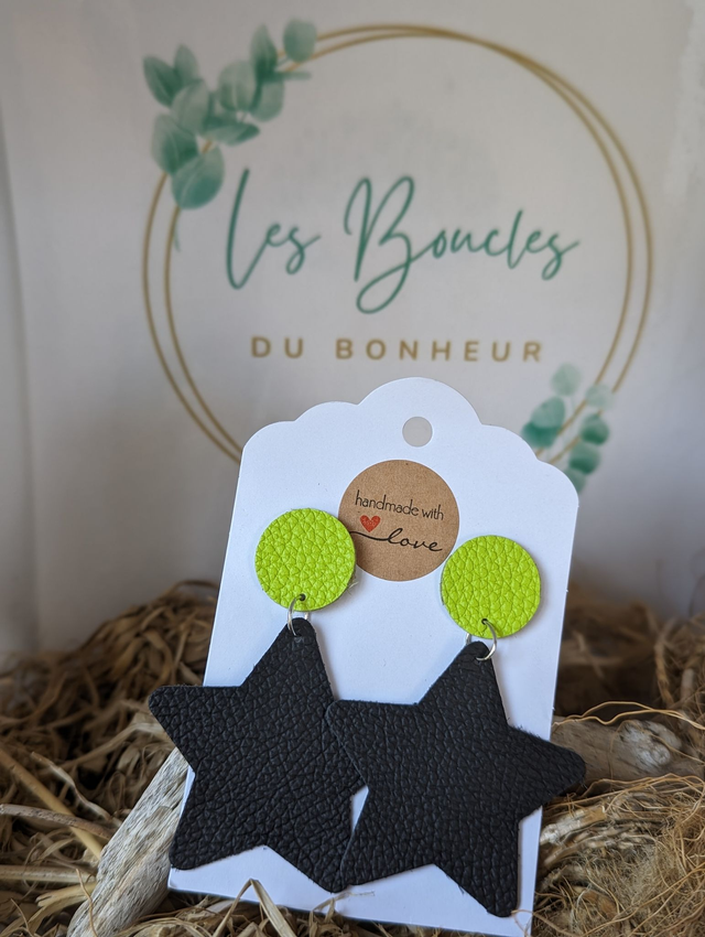 Boucles d&#039;oreilles Star s009