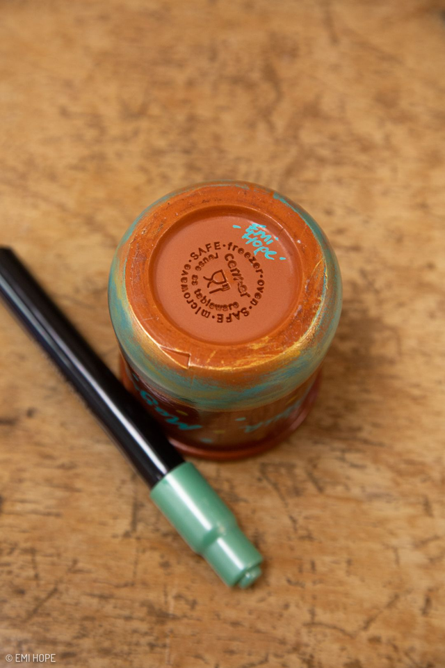 PETIT POT TERRACOTA BLUE