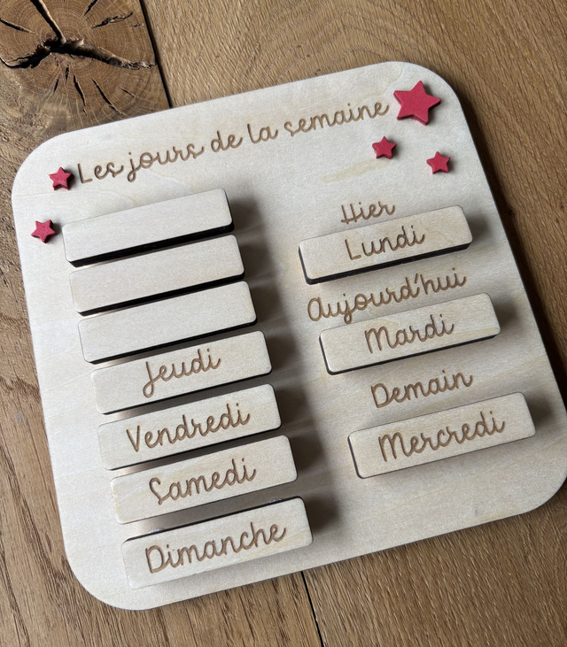 J'apprends les jours de la semaine