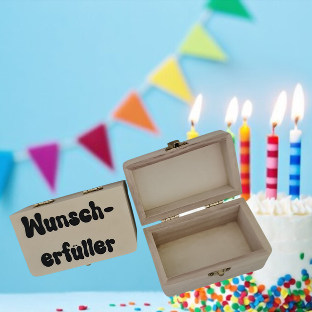 Geschenkbox aus Holz ( rechteckig )