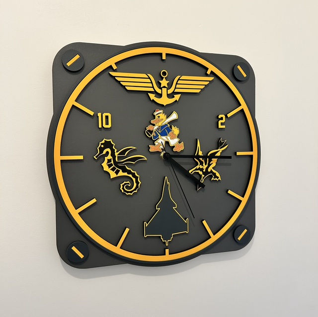 Horloge 3D en bois  *Flottilles* 