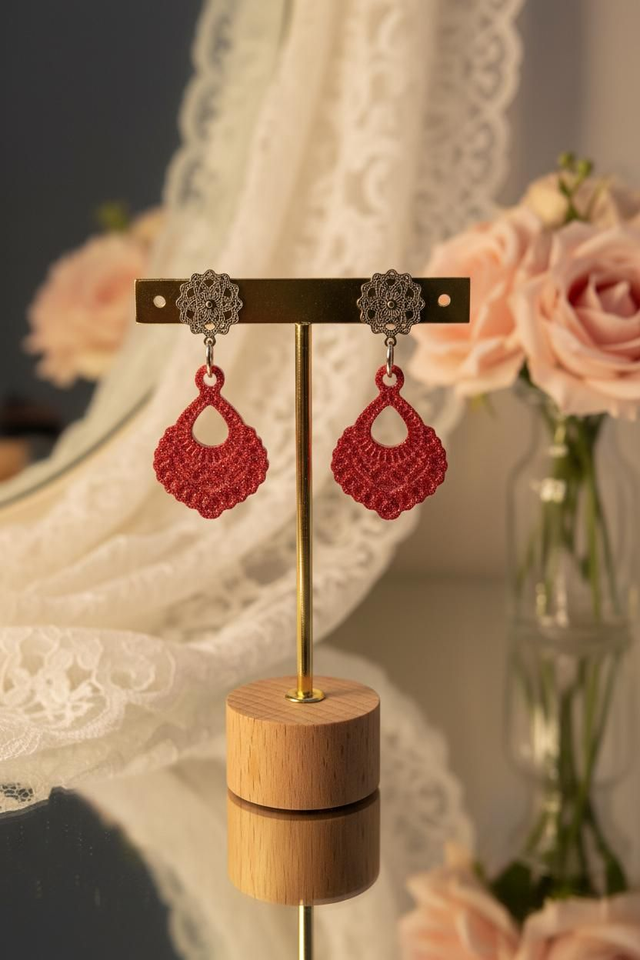 Boucles etniques -Collection Pivoine 