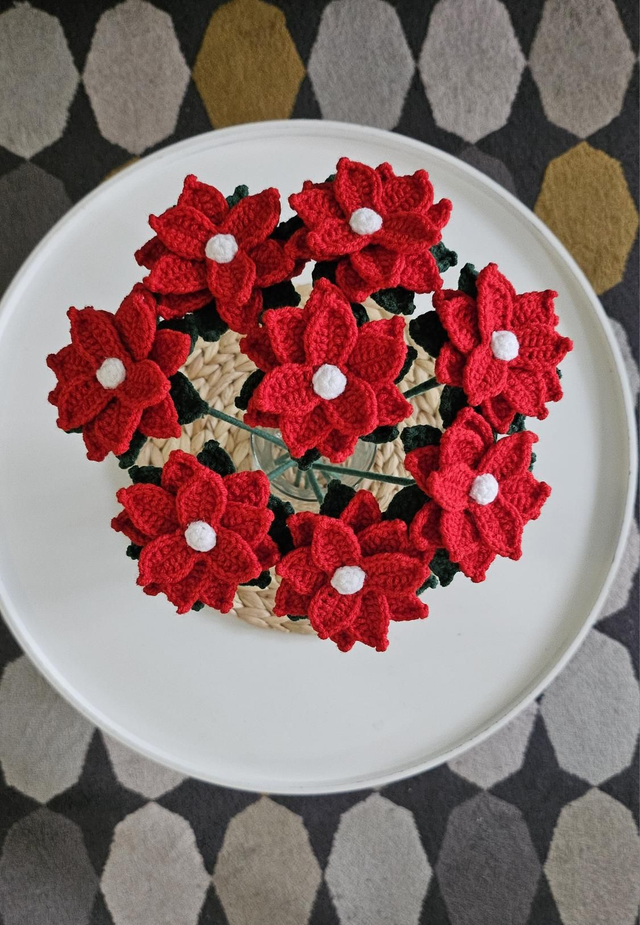 Bouquet de Poinsettia (8 fleurs)