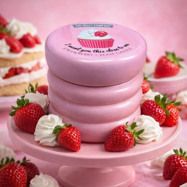 Bougie Parfumée Fraise Chantilly – The Fruit Company 