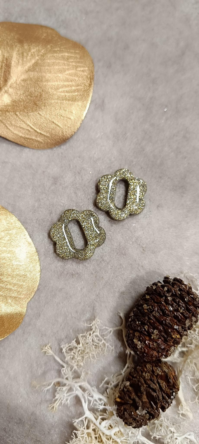 Flora - paillettes dorées foncé