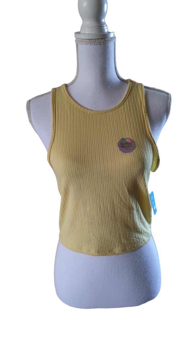 Débardeur jaune clair taille L (Ardene) 