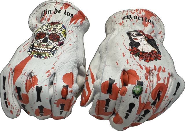 Dia de los Muertos Gloves