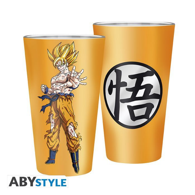 Dragon Ball: Super Saiyan Goku 400ml Glass 