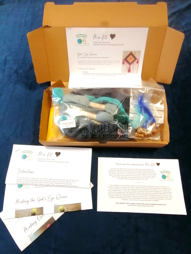 Ma-Kit workshop in a box - God's Eye Weave (Ojo de Dios)